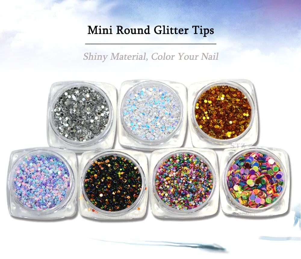 

2g Fashion Nail Glitter Powder Dust Glow Glossy Chameleon Round Design DIY Flake Sequins Nail Art Decoration Accessories Y01-07
