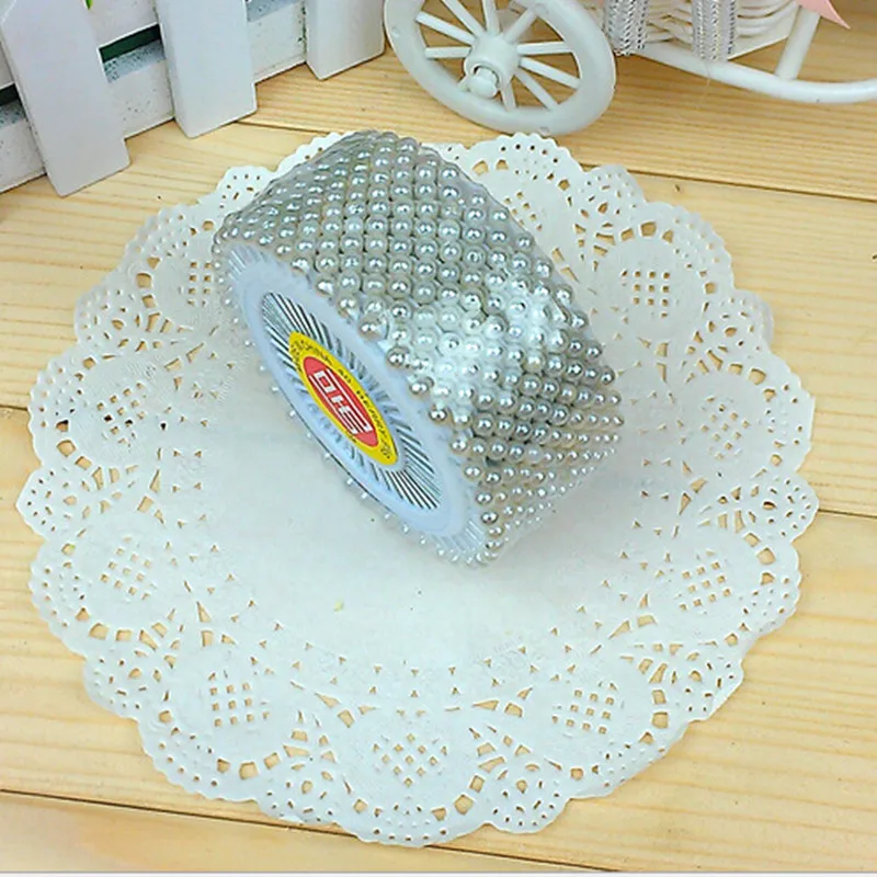 White Color 480Pcs/set Round Head 1.5" sewing accessories Dress making Wedding Pearl Decorating