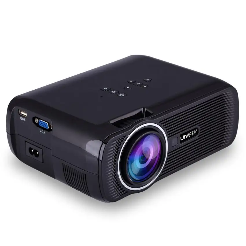 

HIPERDEAL Smart Electronics U80 1000lumens 1080P Multimedia Mini Portable HD LED Projector Micro Home Theater Projector Au2