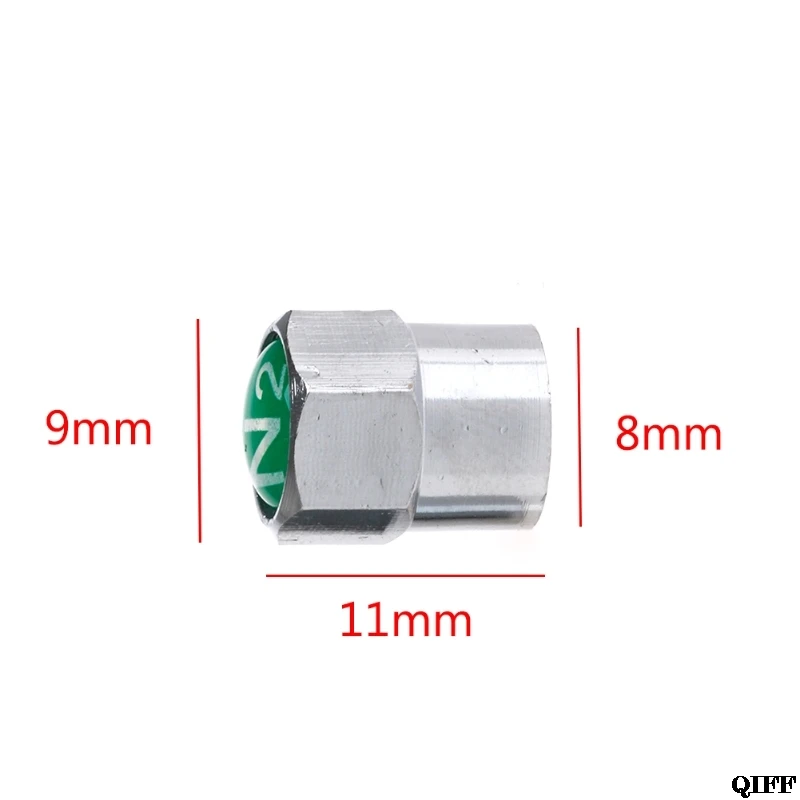 Дро 2 шт./компл. Chrome Авто Система контроля давления в шинах клапана Шапки N2 азота шин сетчатой вставкой крышка APR28
