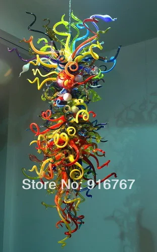 

LR052 - Free Shipping Large Luxurious Long Colorful Chandelier