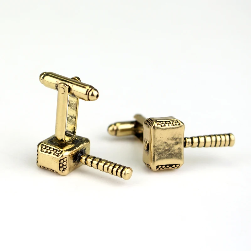 

Hip Hop Jewellery Cuff Links Thor Hammer Design Cufflinks for Mens Shirt