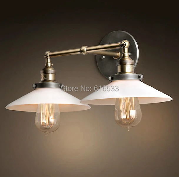?Loft Vintage Industrial American Country ? Double Double Edison Wall Sconce Lamp ? Bathroom ...