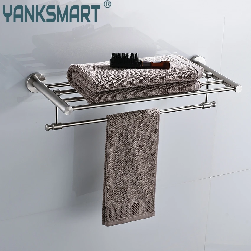 YANKSMART Bathroom Towel Rock Wall Mounted Bath Towel ...