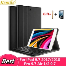 Чехол для iPad Bluetooth клавиатура со съемной клавиатурой для iPad Pro 9,7 Air 1/2 клавиатура A1893 A1954 A1822 A1823