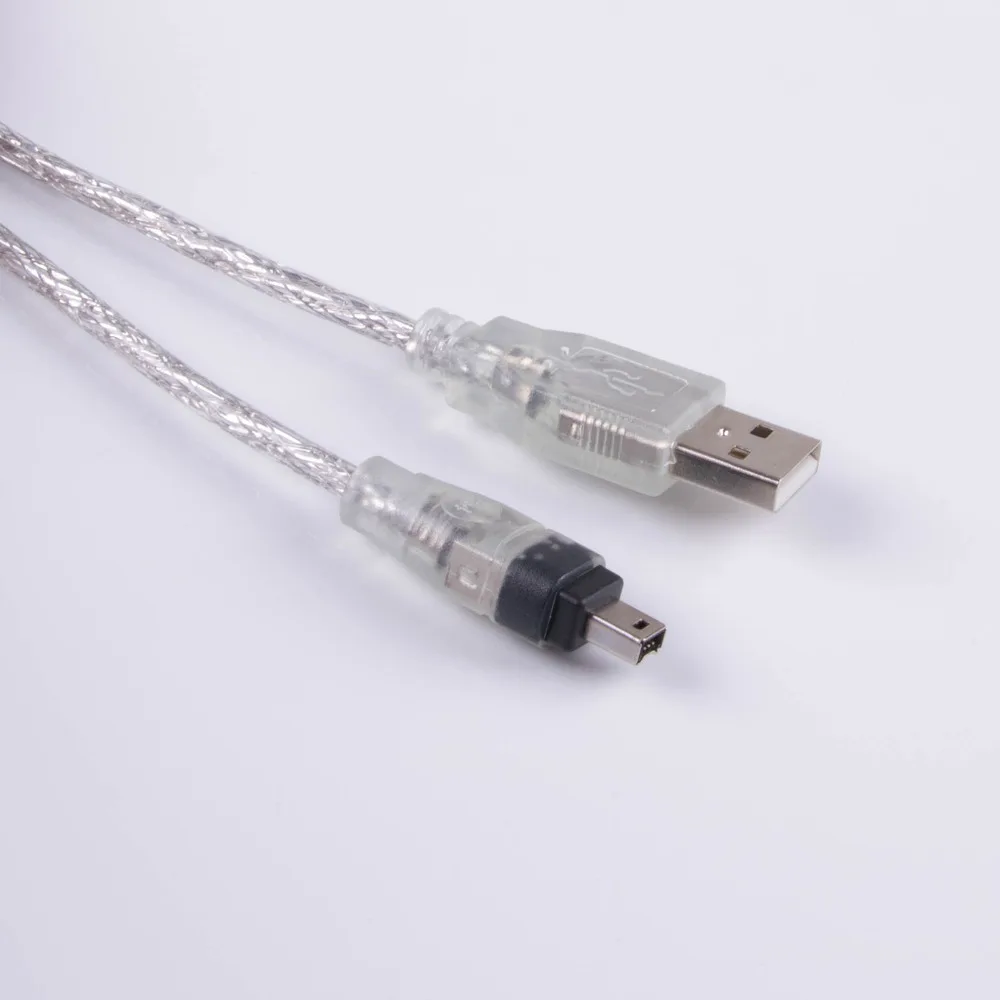 

USB 2,0 штекер к iEEE 1394 4 Pin для адаптера iLink кабель 5 футов USB к Firewire 1,5 м 4 Ppin Ilink разрешение порта кабеля