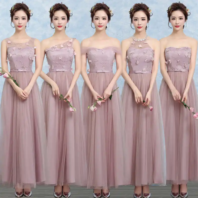 Long Bridesmaids Dress Styles