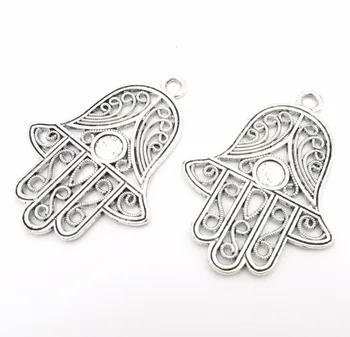 

Pendants for necklace antique brass fatima hand Pendants Jewelry Findings & Components D-3-12