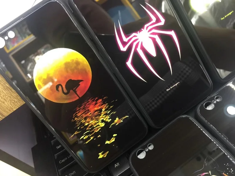 Индивидуальный принтер для печати на стекле УФ задней крышки iPhone X Xs 10 6 6s 7 8 8plus