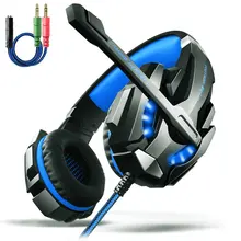 CADA G9000 Pro Auriculares Para Juegos Juego Diadema Auricular Micrófono LED Light 7.1 Casque para PC Gamer Auriculares de Sonido Envolvente
