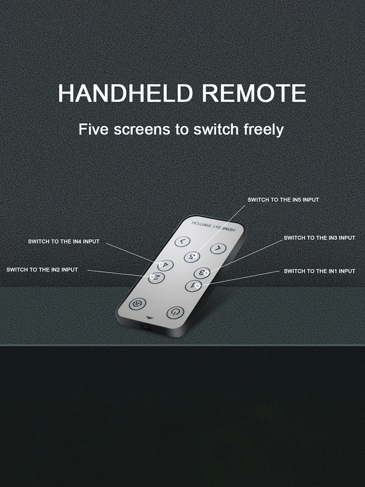 2 0 версия 4K 60Hz HDMI переключатель 5 в 1 поддержка HDR конвертер с ИК управлением для ПК