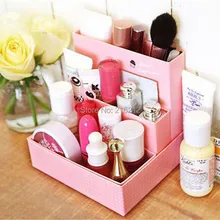 100 шт модные горячие DIY бумажная коробка для хранения стол декор канцелярские принадлежности макияж косметический Органайзер