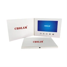 5-дюймовый горизонтальной видео брошюра карты для рекламы или пожелания