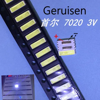 

500piece/lot FOR repair Sony Skyworth LCD TV LED backlight Article lamp SMD LEDs SEOUL 7020 3V Cold white light emitting diode