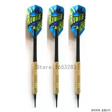 3 pieces Dart Set Of Soft Tip Black Shaft Darts for Electronic Dartboard Professional 15g 41mm Shaft
