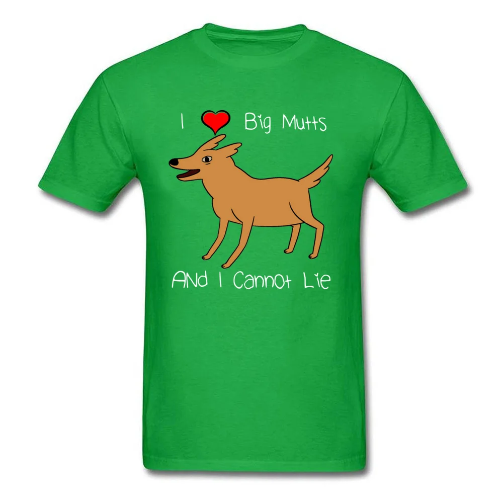 Classic Printed Short Sleeve Tops & Tees Mother Day O-Neck 100% Cotton Adult Top T-shirts Printed Tee-Shirt Fitted Funny Dog Shirt I LoveBig Mutts Gift For Dog Lovers green