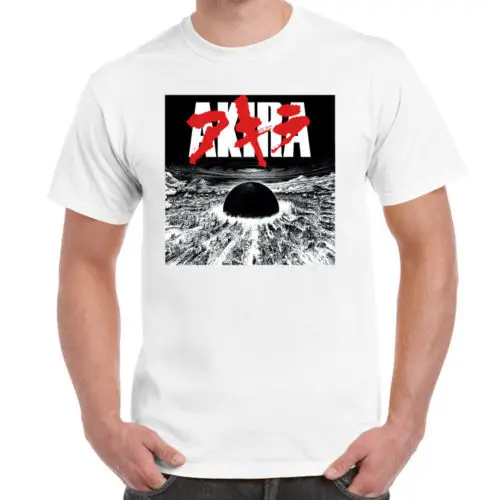 

Akira Neo Tokyo Is About To Explode White T-shirt Shirts Homme Novelty T shirt Men 2019 New Arrival Funny