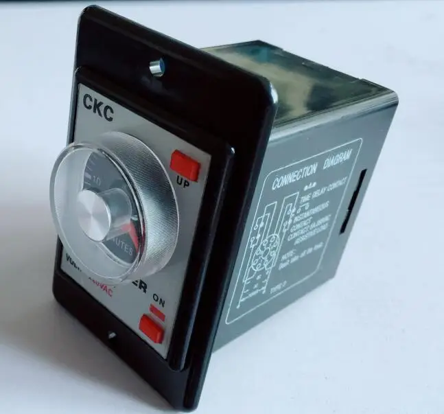 

AH2-Y Time relay AC220V Power on delay timer time relay 8Pin 6S 60S 3M 60M