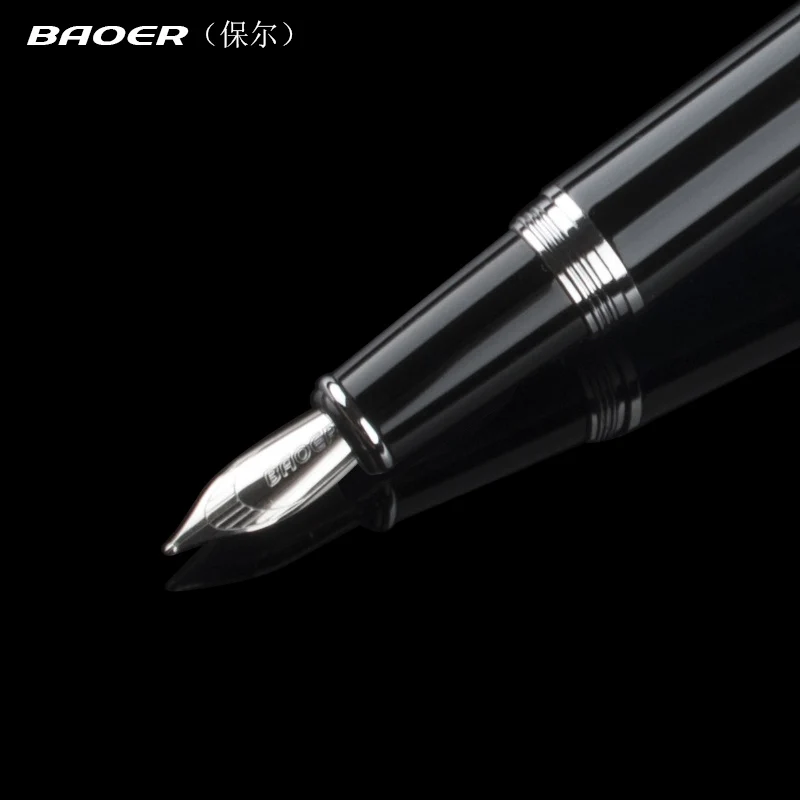 Baoer 517 хорошее качество Черный 0.5 мм Перо Чернила бренд авторучка для подарка