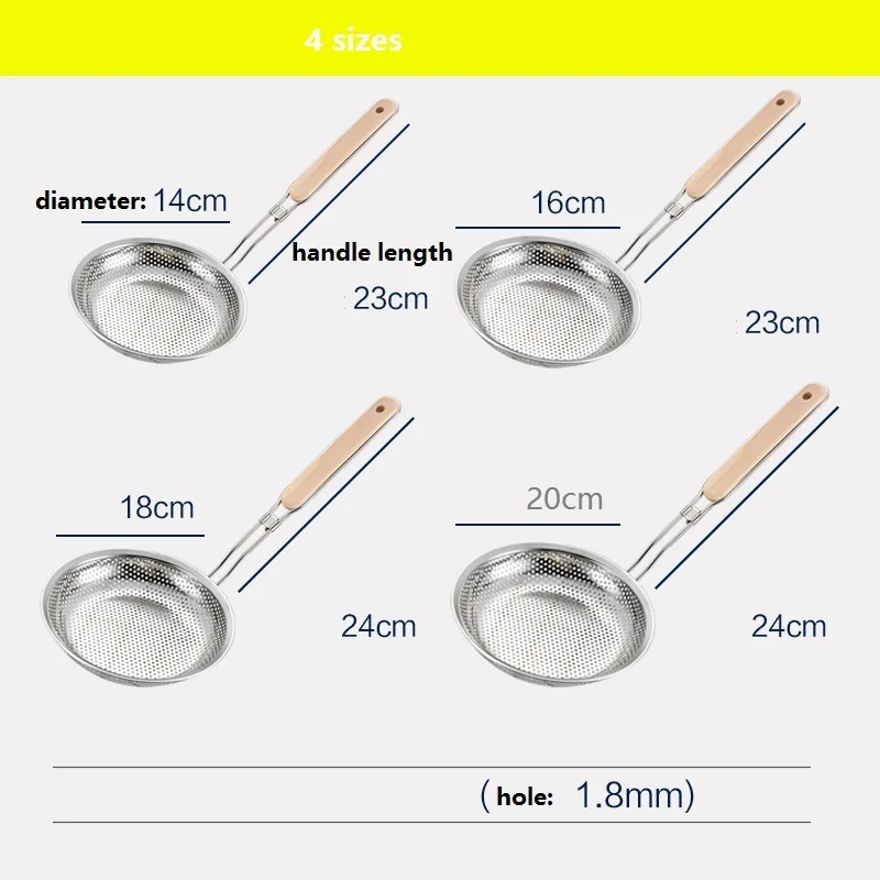 Утварь с длинной ручкой инструмент для приготовления пищи sppon жарить ситечко картофеля мини-корзина семья ежедневного использования сито для жарки