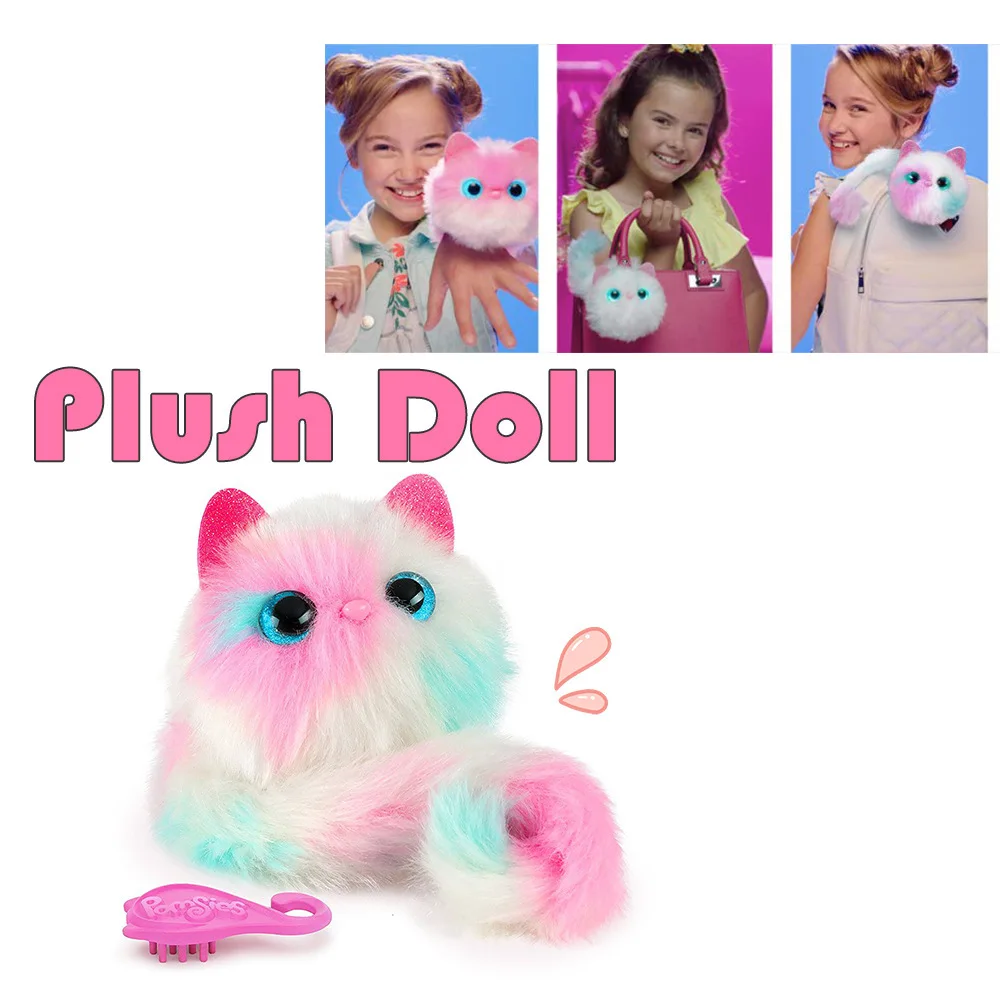 

36CM Pomsiesenly Talk Voice Surprise Cat Child Plush toys Stuffed Cat Kitten Wrapples Wrist Stuffed toy Monkey Story Explosion 4