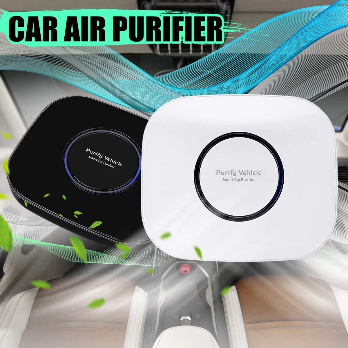 

12V USB/Car Charger Air Purifier Negative Ions Air Cleaner Ionizer Air Freshener universal home Car Pm2.5 Eliminator