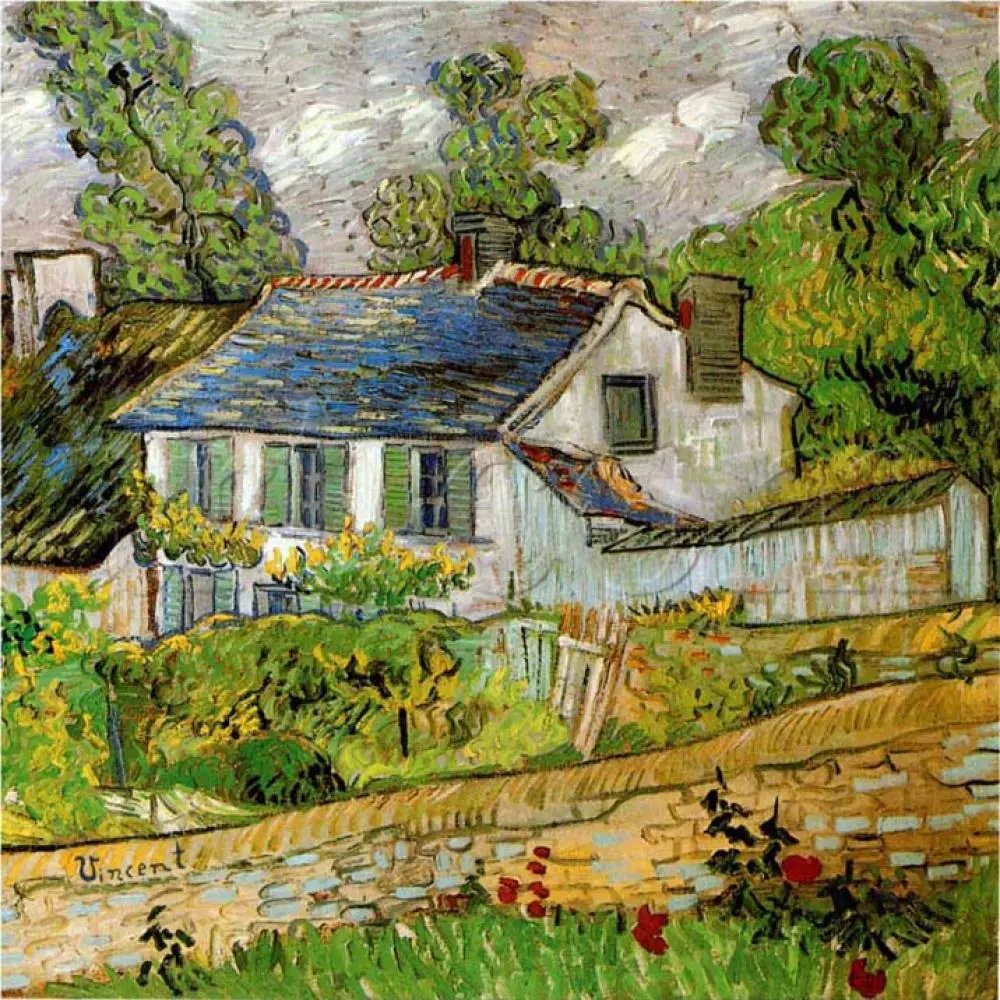 ван гог белый дом. гога (1853 - 1890) винсент ван гог. блокнот. 1890. («хижины», 1888;.