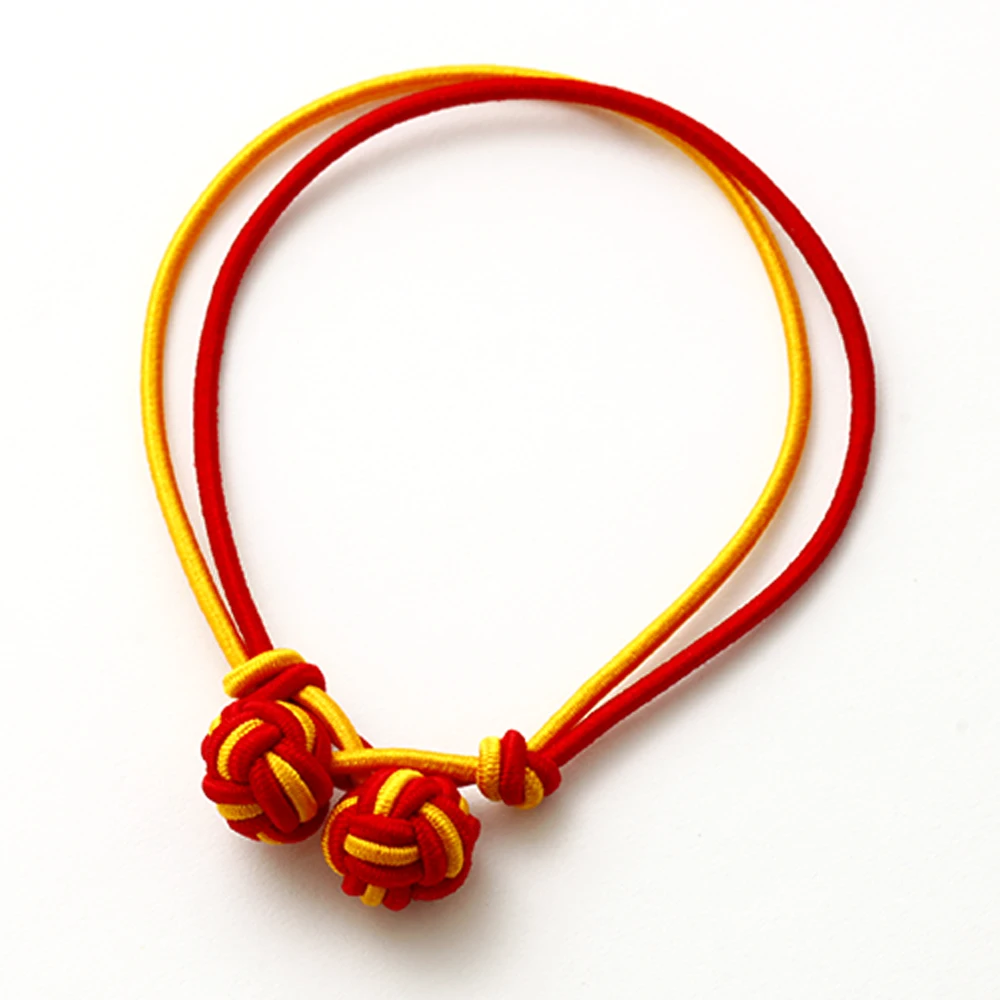 

2017 new Jelmoons S24 yellow and red colors handmade rope chain elastic ladies bracelets and top quality silk knot cufflinks