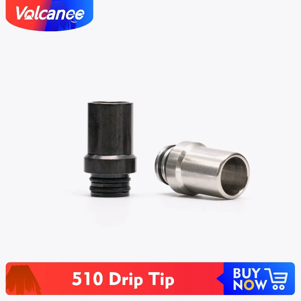 

Quartz Banger 510 Metal Drip Tip Vape Wide Bore Mouthpiece SS Drip Tip 510 for Kennedy 24 Battle Goon Atomzier E Cigarette Tank