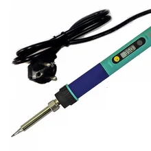 ЕС вилка CXG 936d цифровой ЖК Регулируемая температура Электрический паяльник 220 в 60 Вт