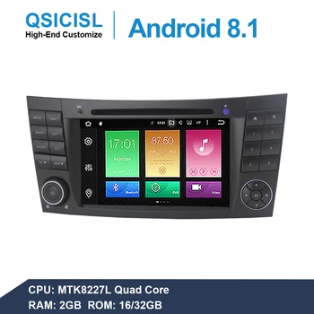 

7" IPS Android 8.1 car dvd radio multimedia player for Mercedes-Benz W211 (2002-2008) 2 din car head unit quad core navigation