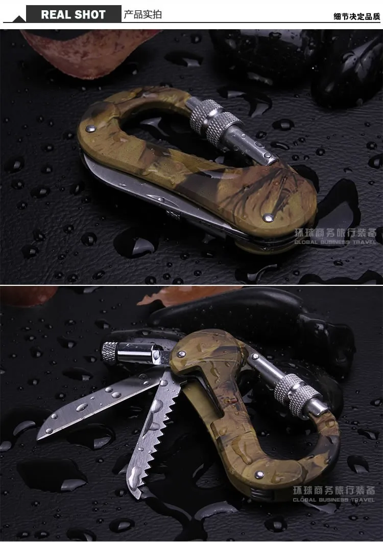 Многофункциональный походный складной нож карабины нож для выживания многофункциональный открытый горный скалолазание Пряжка мебель