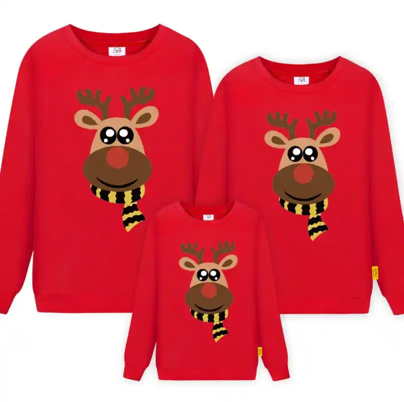 father and son matching christmas sweaters