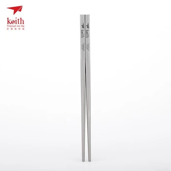 

Keith Titanium Chopsticks Solid Square Children Learn Chopsticks Food Sticks Outdoor Tableware Chinese Chopsticks Ti5634