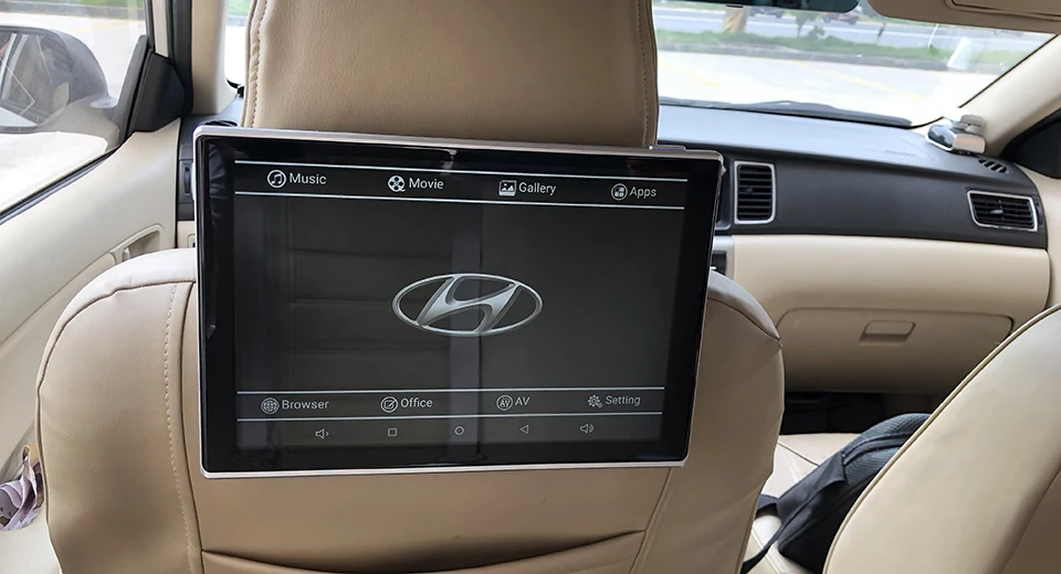 Best 2019 UI Style Latest Product Car TV Monitor For Hyundai Veloster Android 7.1 Headrest Rear Seat Entertainment System Auto Screen 1