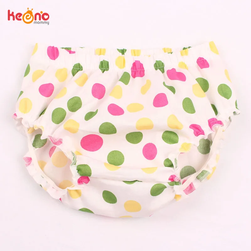 Summer Dotted Baby Infant Cotton Ruffle Bloomers Newborn Boy Girl PP Shorts Pants Diaper Cover Baby Underwear (9)