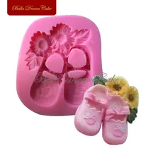 

Baby Shoes Decorating Mold Cake Silicone Fondant Mold Decoration Mold for Soap Cake Decorating Tools
