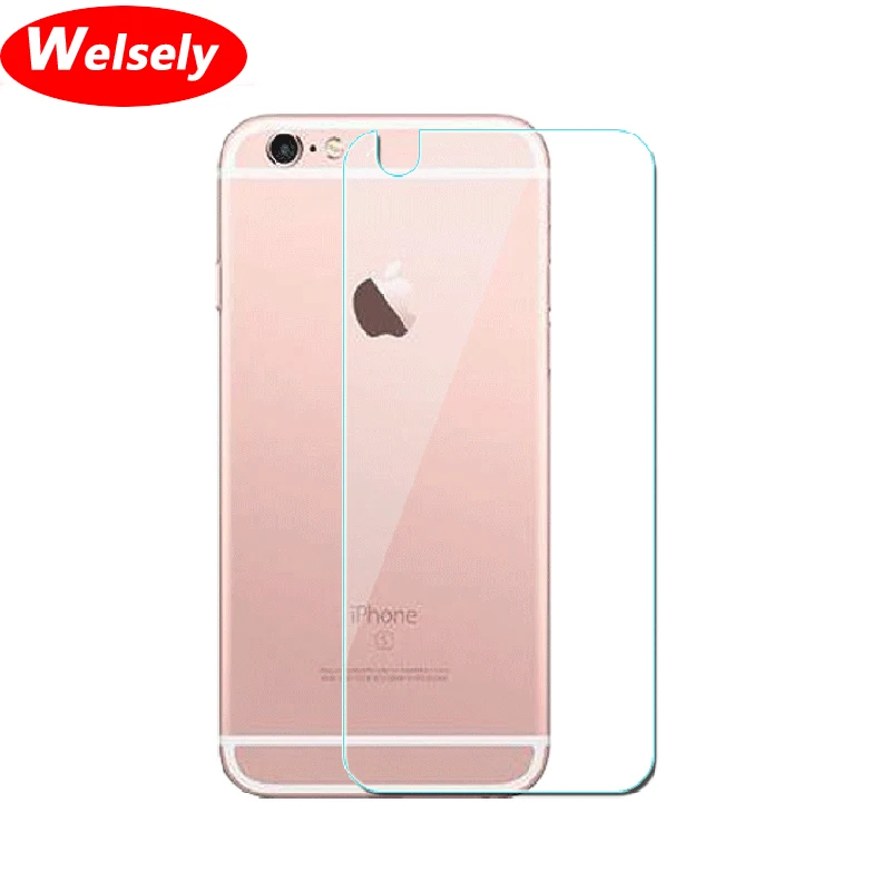 

Welsely HD Ultra thin Premium Back Cover Slim Tempered Glass Film Guard on Rear Cover Protector For Apple iphone 6 6s ip 6s plus