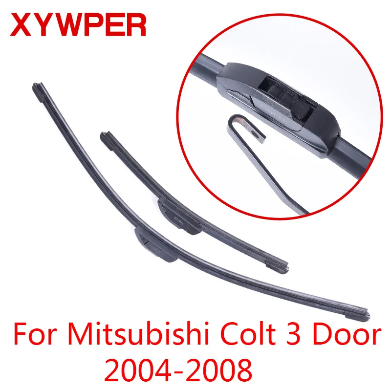 Щетки стеклоочистителя XYWPER для Mitsubishi Colt 2004 2005 2006 2007 2008 2009 2010-2012 автомобильные аксессуары мягкие резиновые стеклоочистители - Цвет: Красный