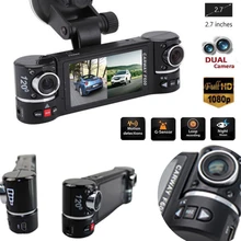 2.7 “F600 1080 P Dell’automobile DVR Della Macchina Fotografica Dell’automobile DVR GPS Doppia Fotocamera HD 1080 P di Visione Notturna Doppia Lente DVR Registratore Dash Cam Video Recorder IR