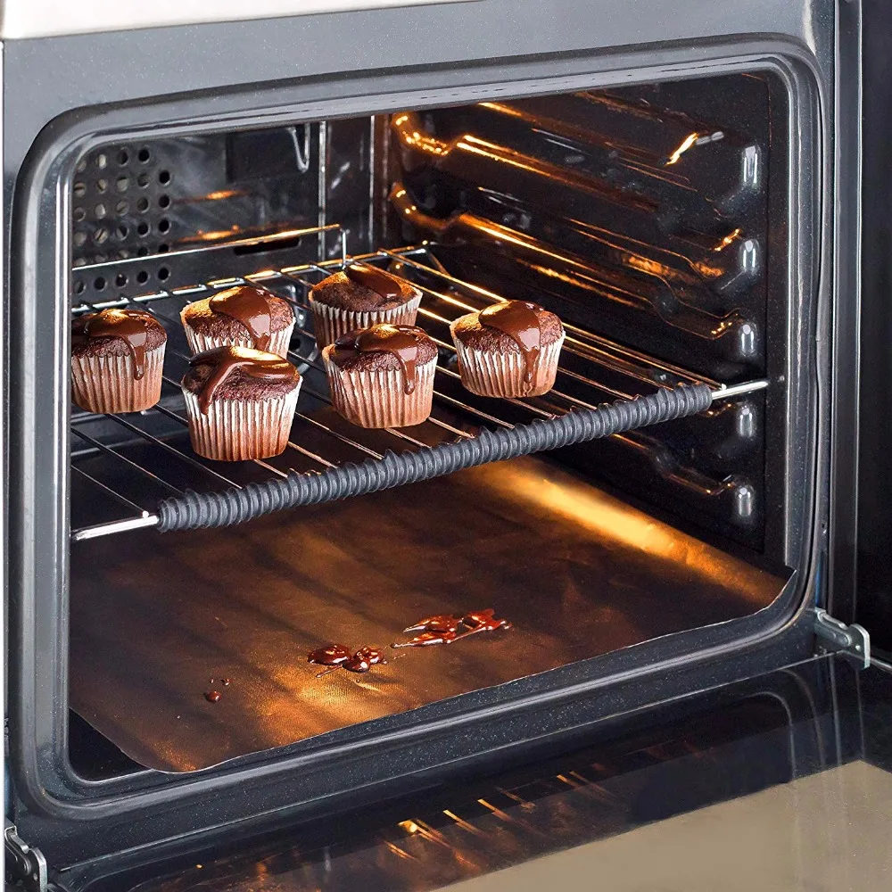 Oven Protector Liner Reusable Teflon Cooking Accessories Rack Guards Spill Mats