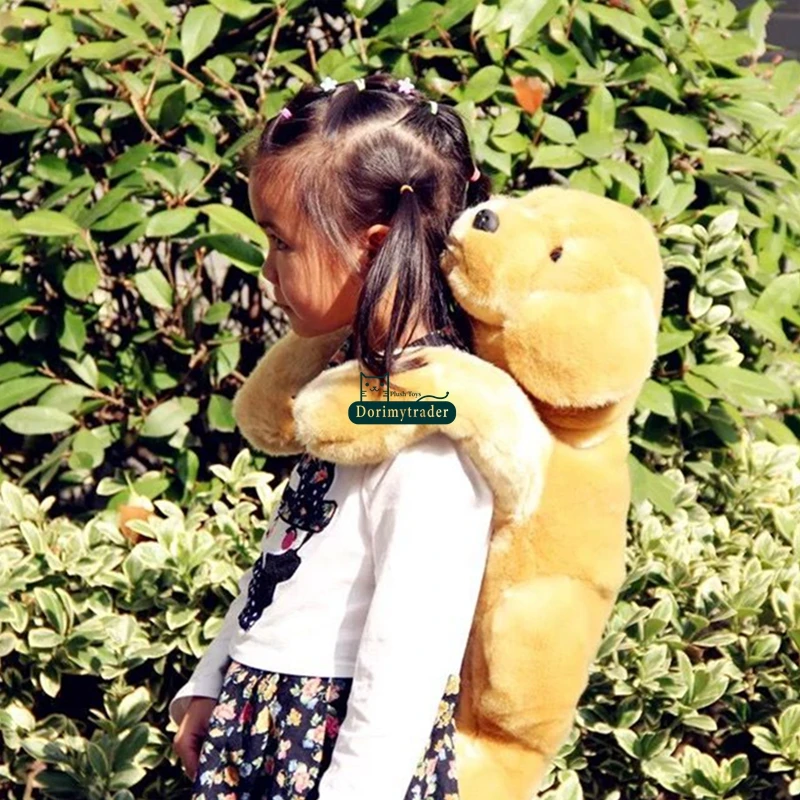 Dorimytrader quality soft animal Labrador retriever plush toy animals Golden Retriever  stuffed doll  lying on back dog 22inch 55cm DY61914 (8)