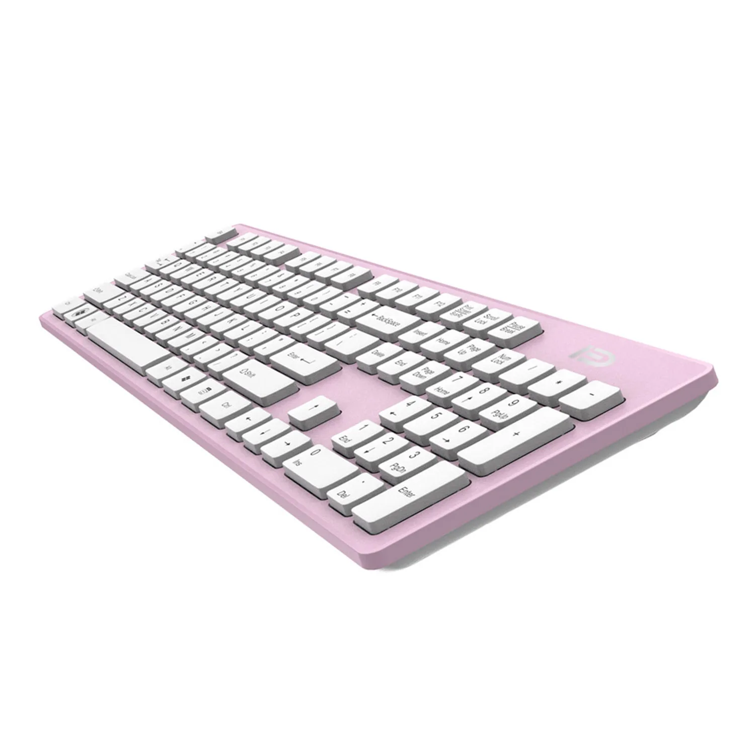 

FD Full-Size 2.4Ghz Wireless Keyboard Mouse Combo Ultra Slim Compact Portable Keyboard Mice Set for PC Desktop Laptop Home and