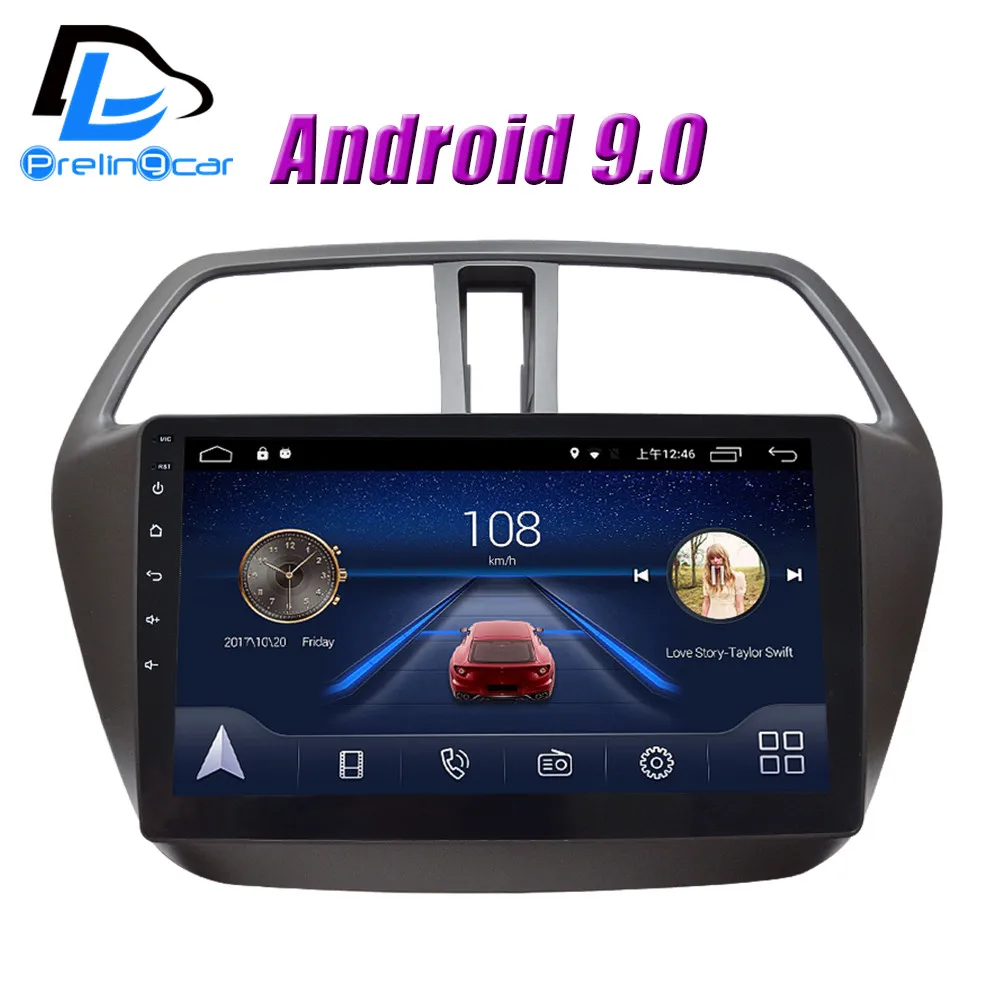 Cheap 4G LTE Android 9.0 car gps multimedia video radio player in dash for Suzuki S-cross 2014 null 2017 years navigation stereo 0