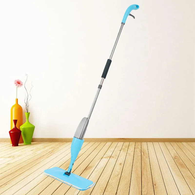 

Congis Cheap sale Spray Mop with Microfiber pads Kitchen Floor Clean Flat mops for Household Cleaning tools 2 color