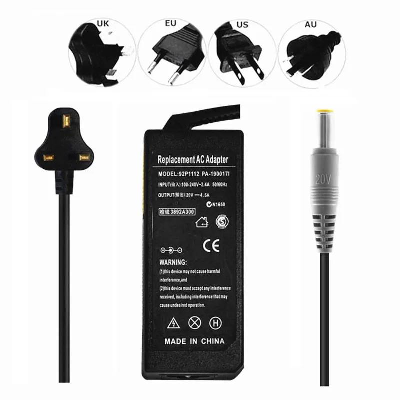 90 W AC адаптер Зарядное устройство для lenovo ThinkPad T430s T530 2352 CTO 239242U i5 3320M|Адаптеры