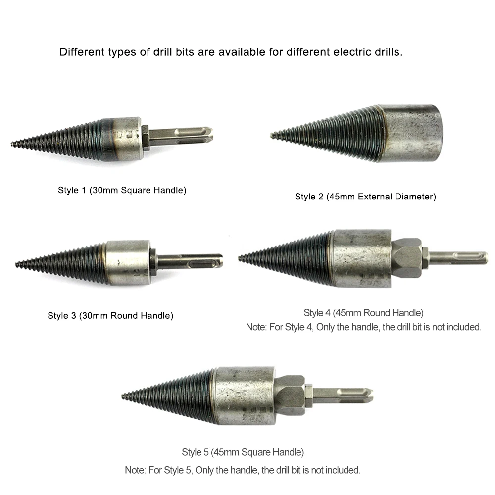 Сверло для дров, сверление конусов, Дровокол, винтовое Сверление дерева, инструменты, аксессуары для столярной фермы