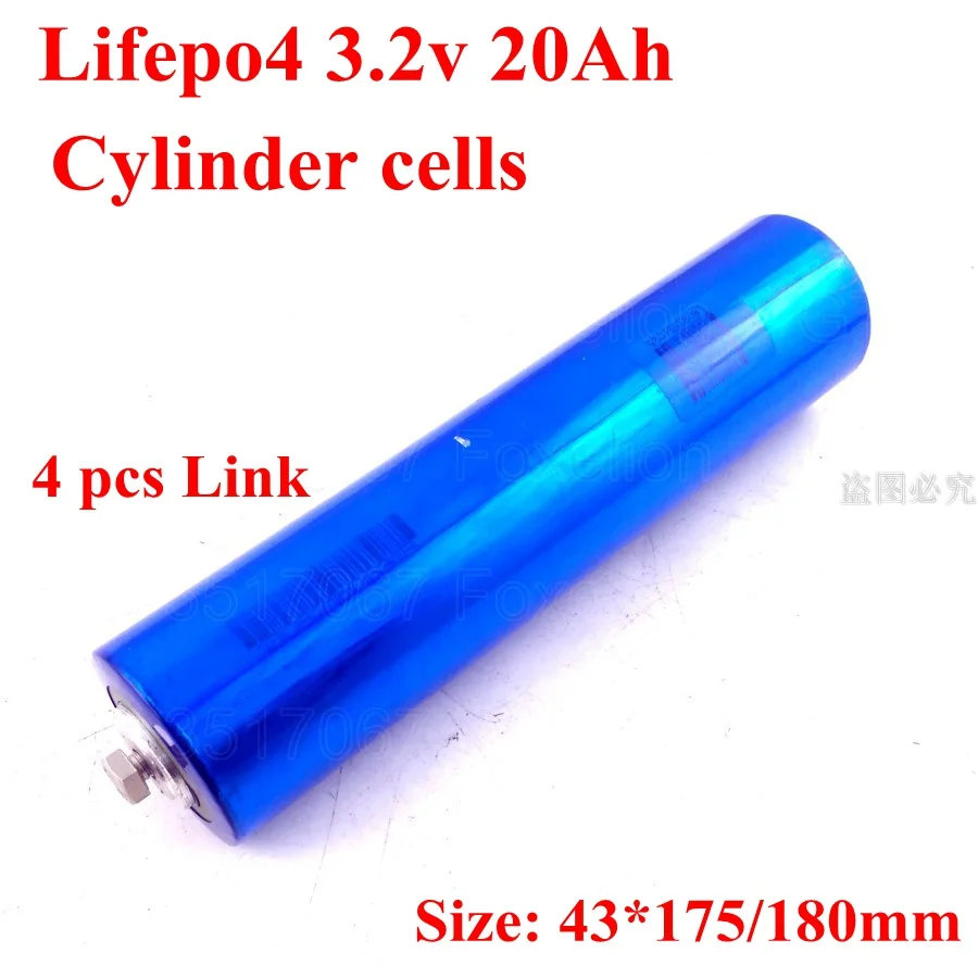 4 шт. lifepo4 3 2 v 20Ah cell 43180 lifepo цилиндрические ячейки для упаковки diy 12v 20ah хранение