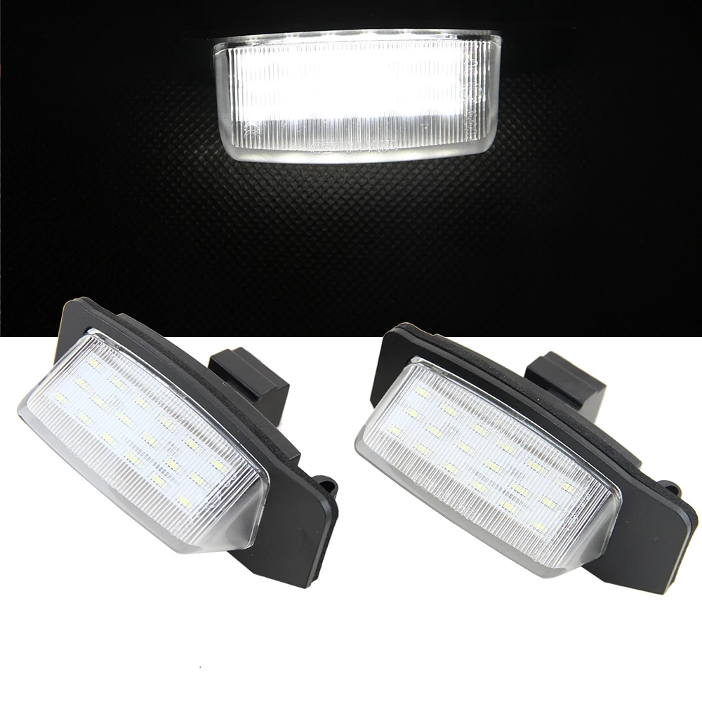 2pcs/lot 18 SMD 3528 LED License Plate light Lamp for Mitsubishi