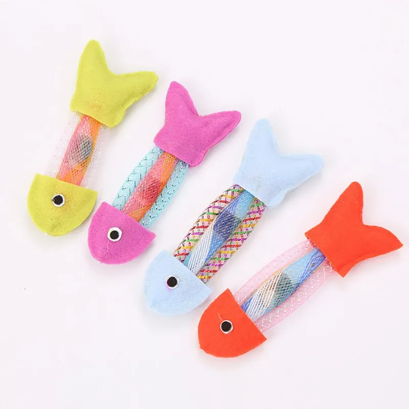 

Cat Hose Spring And Canvas Fish Toy Durable Interactive Cat Toys Scratch Resistant Exercise Toy For Cats